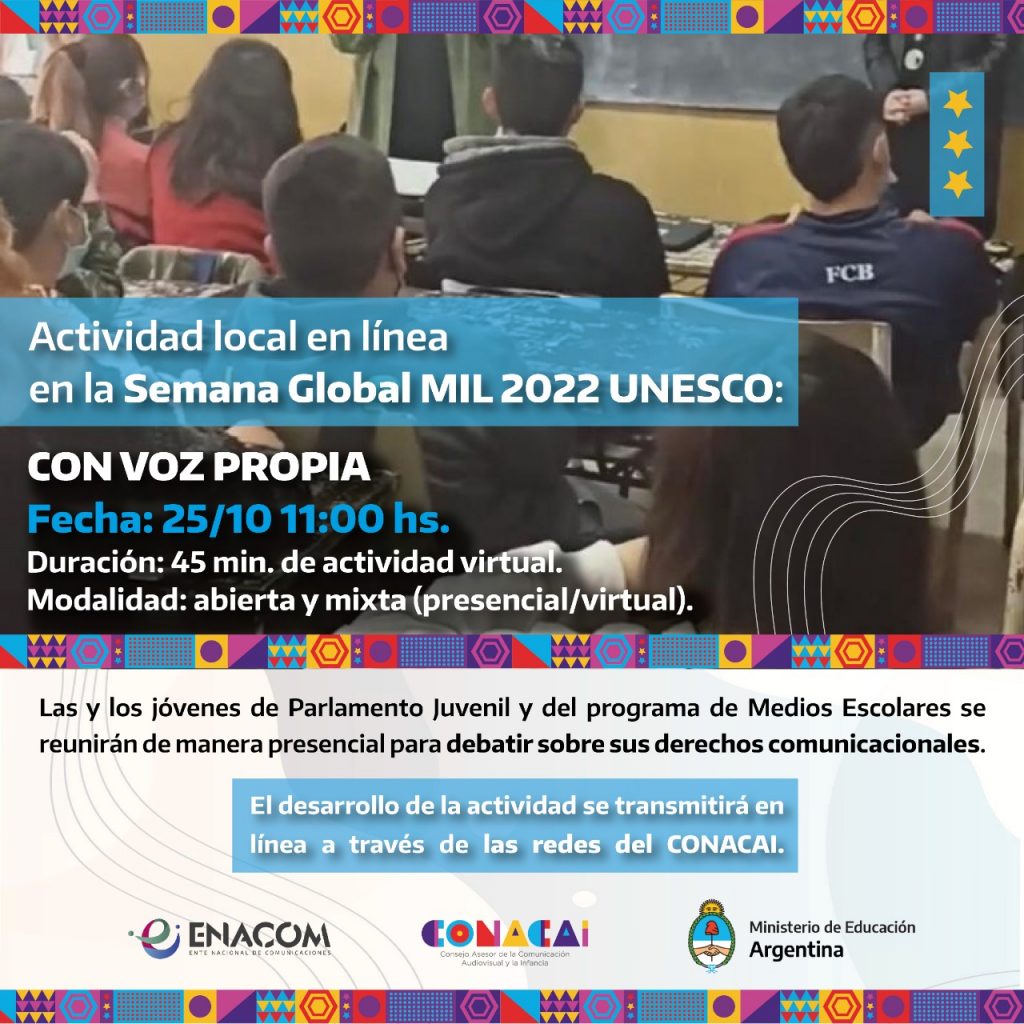 SEMANA GLOBAL MIL 2022 UNESCO Conacai Consejo Asesor De La